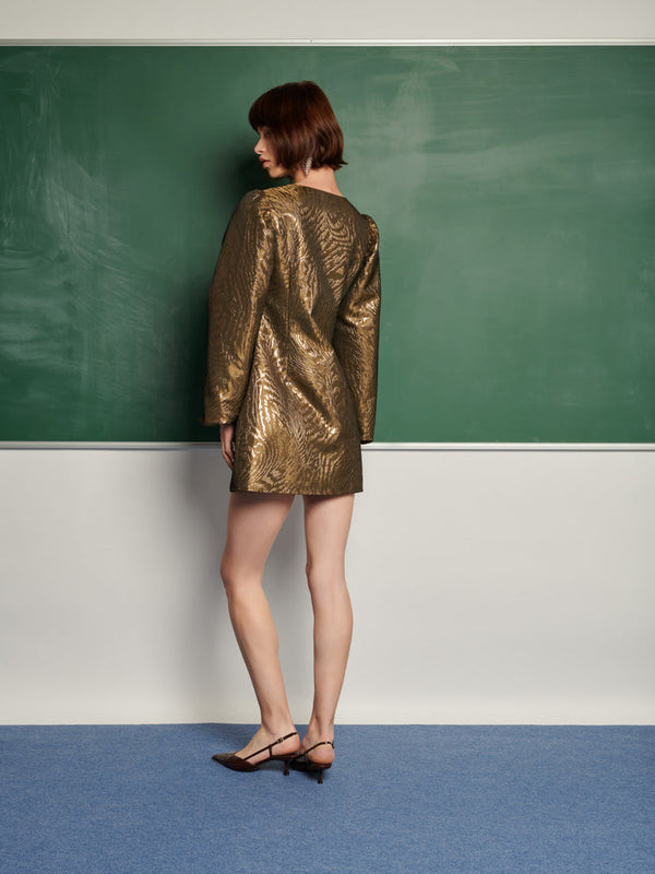 Sister Jane Jouri Metallic Mini Dress