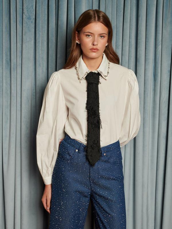 Sister Jane Lens Frayed Tie