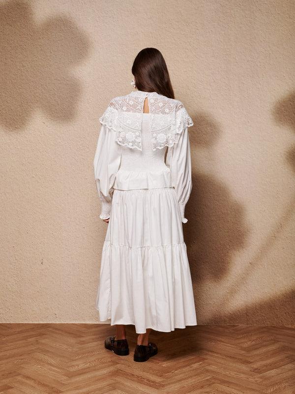 Sister Jane Light Language Shirring Maxi Dress