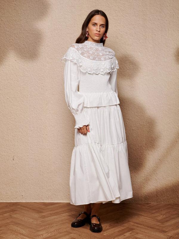 sister jane Light Language Shirring Maxi Dress