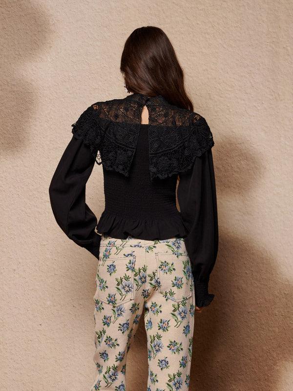 Sister Jane Light Language Shirring Top