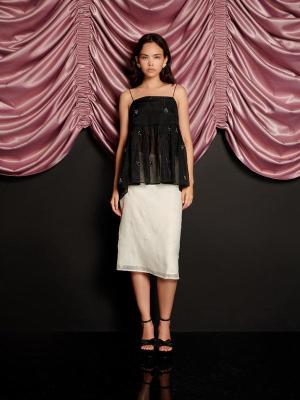 Sister Jane Lola Embellished Midi Skirt