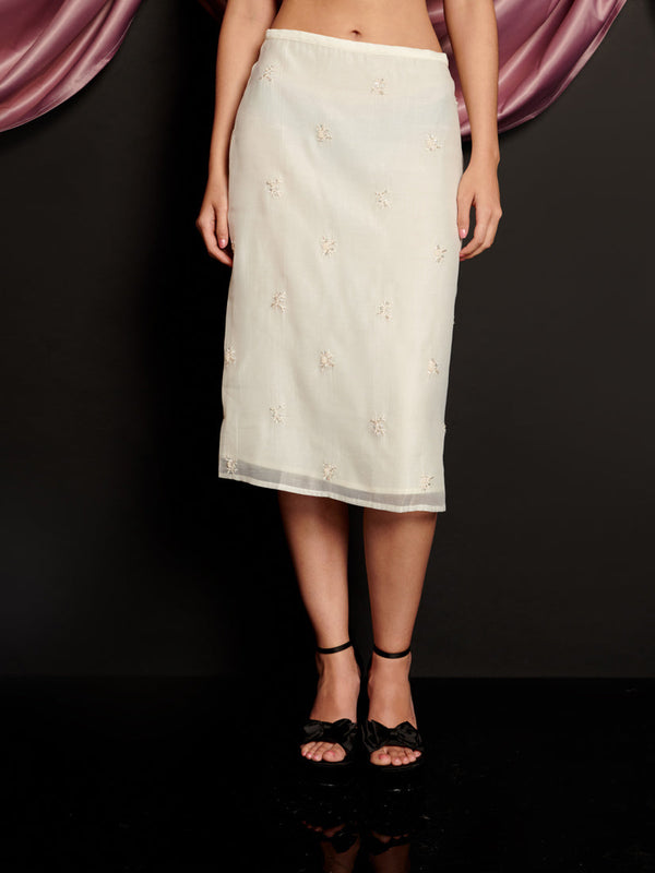 sister jane Lola Embellished Midi Skirt