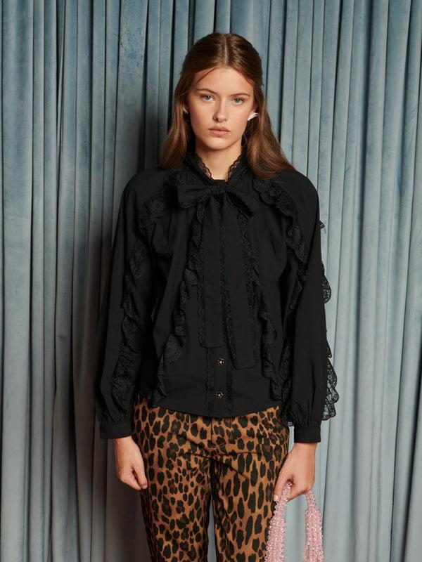 sister jane Lullaby Lace Trim Blouse