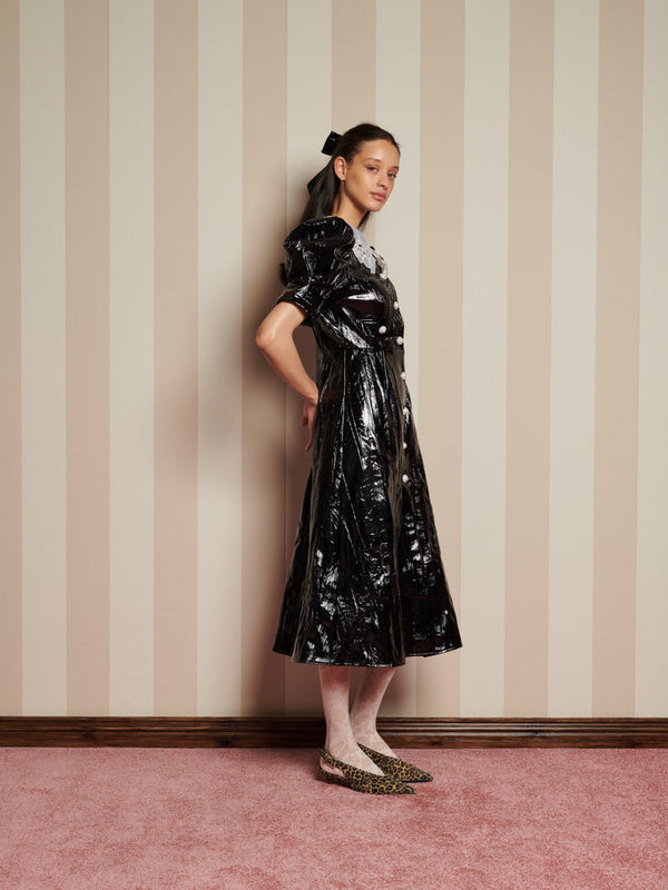 Sister Jane Lunette PU Midi Dress
