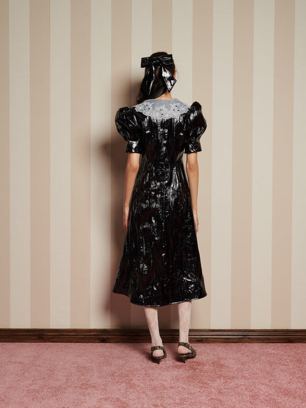 Sister Jane Lunette PU Midi Dress