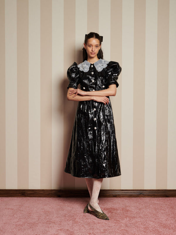 Sister Jane Lunette PU Midi Dress