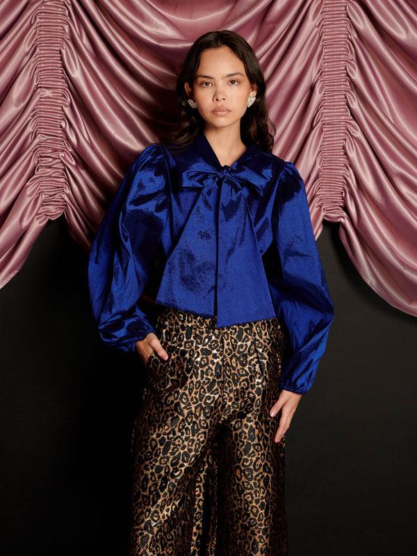 sister jane Marylin Taffeta Bow Blouse