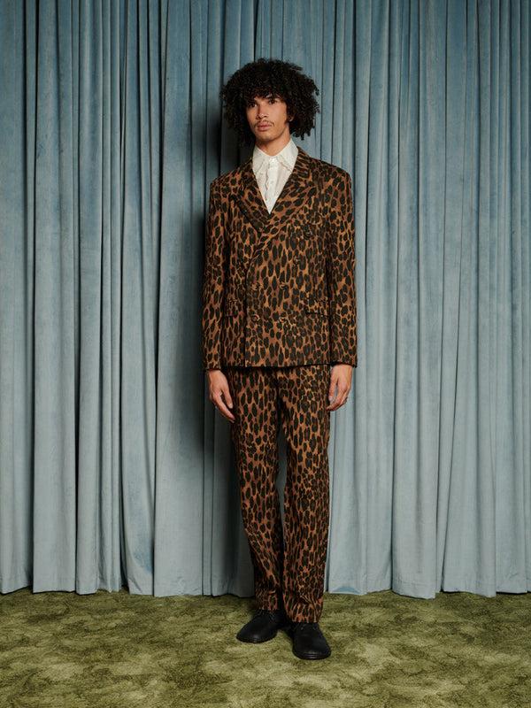 Sister Jane Matteo Leopard Double Breasted Blazer