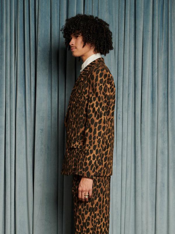 Sister Jane Matteo Leopard Double Breasted Blazer