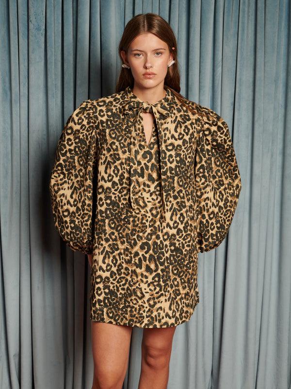 sister jane Mirage Leopard Mini Dress