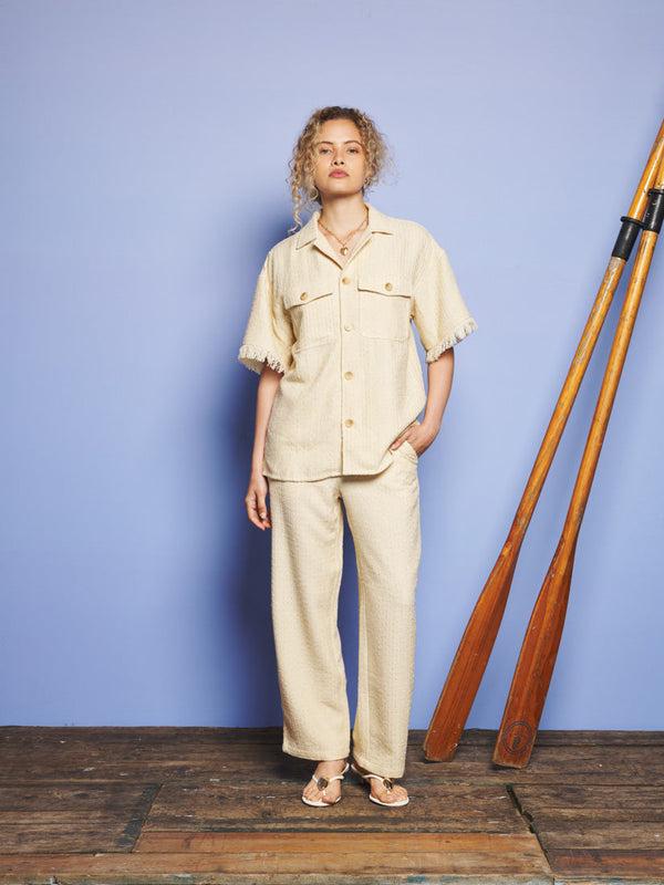 Sister Jane Mountain Tweed Revere Collar Shirt