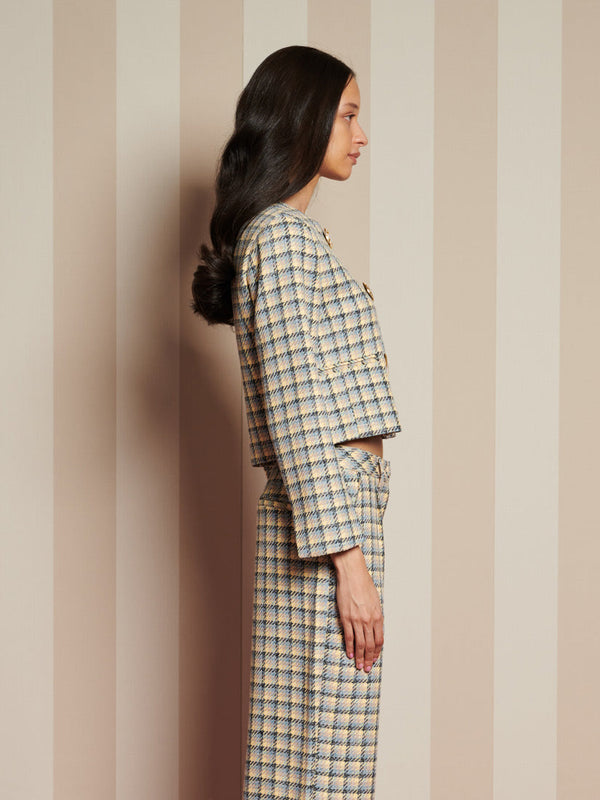 Sister Jane Nook Check Double Breasted Jacket