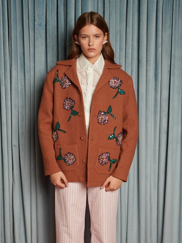 Sister Jane Odette Flower Embellished Jacket