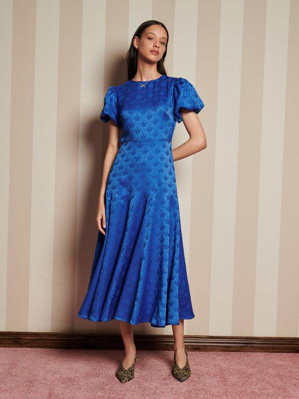 sister jane Oriel Jacquard Midi Dress