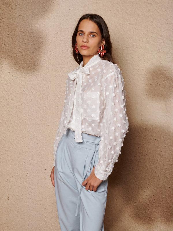 Sister Jane Orin Spot Bow Shirt