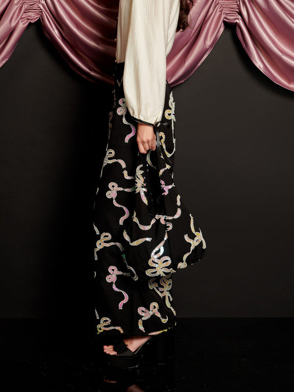 Sister Jane Ripple Bow Embellished Trousers