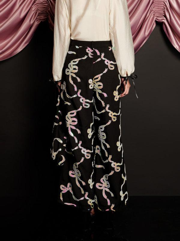 Sister Jane Ripple Bow Embellished Trousers