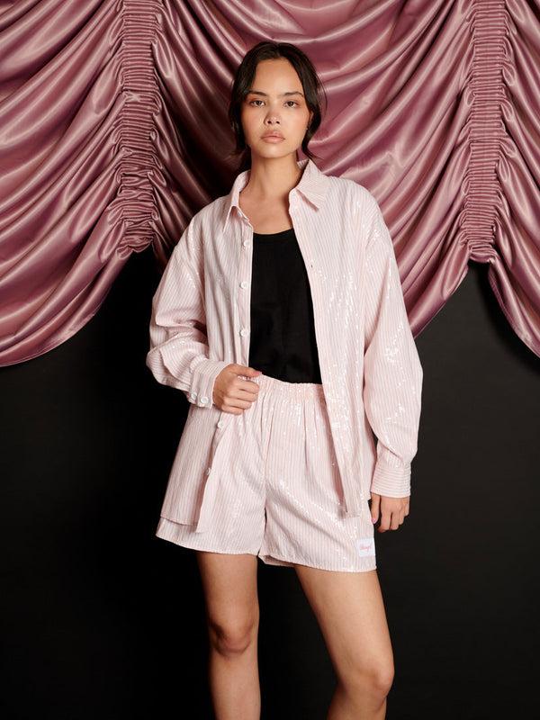 Sister Jane Rowan Sequin Stripe Shirt