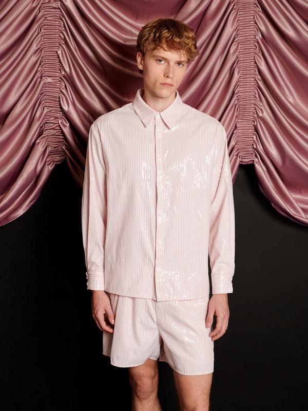 sister jane Rowan Sequin Stripe Shirt