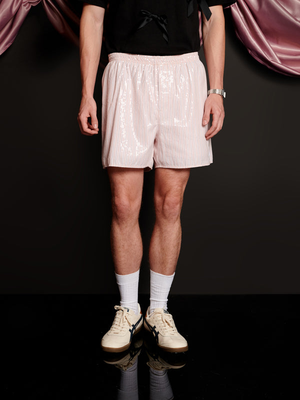sister jane Rowan Sequin Stripe Shorts