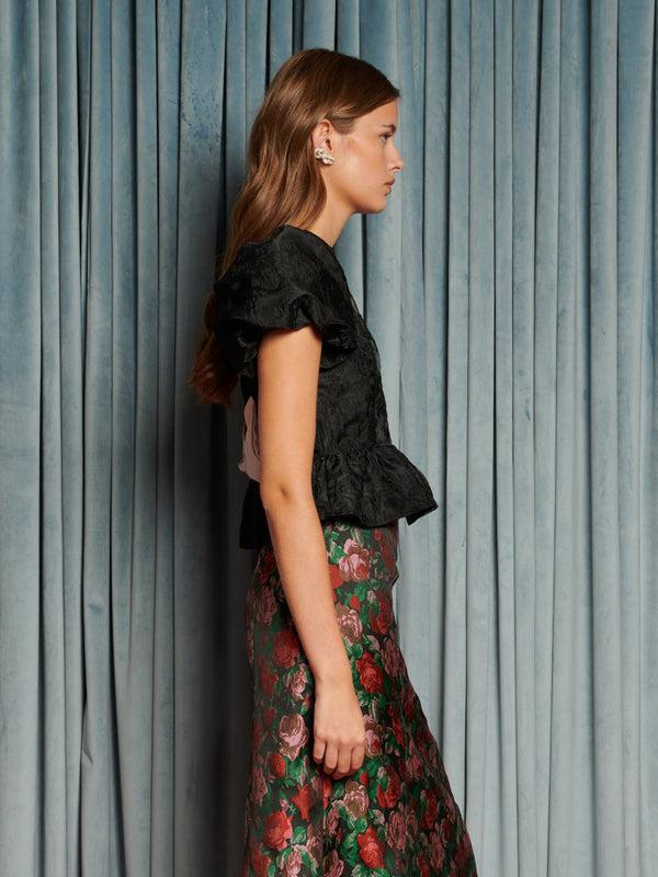 Sister Jane Screenplay Jacquard Bow Top