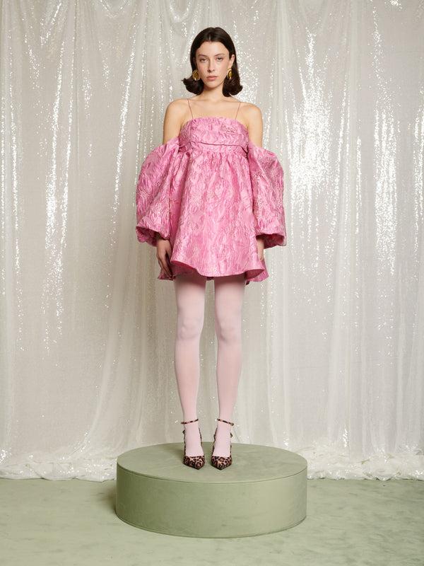 Sister Jane Secret Ball Jacquard Mini Dress