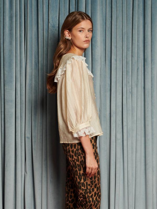 Sister Jane Silken Collar Blouse