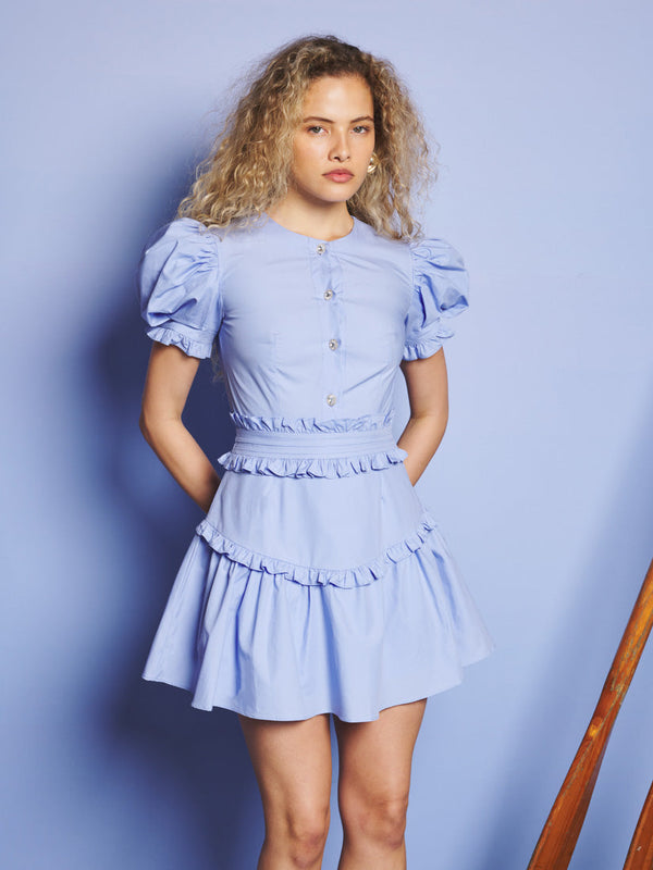 sister jane Skye Ruffle Mini Dress