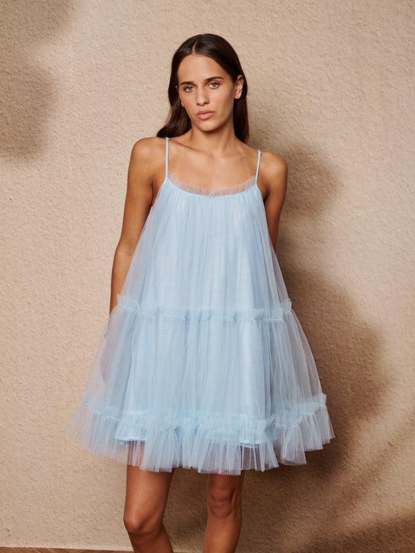 sister jane Sway Tulle Ruffle Mini Dress