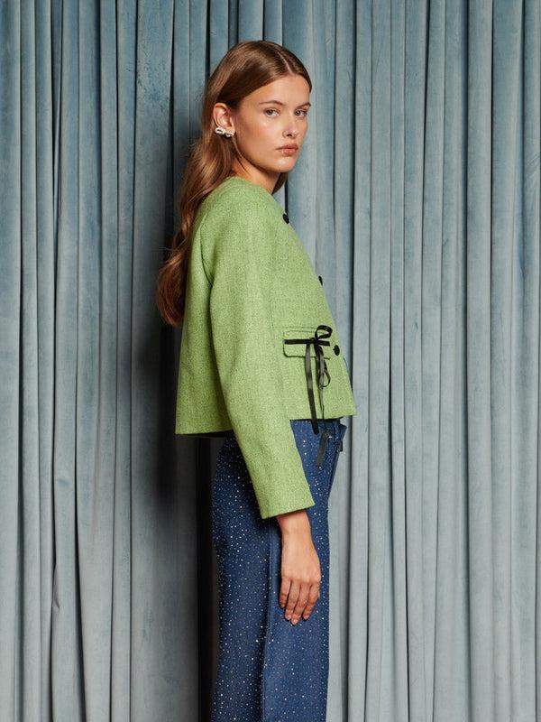 Sister Jane Theatre Tweed Bow Jacket