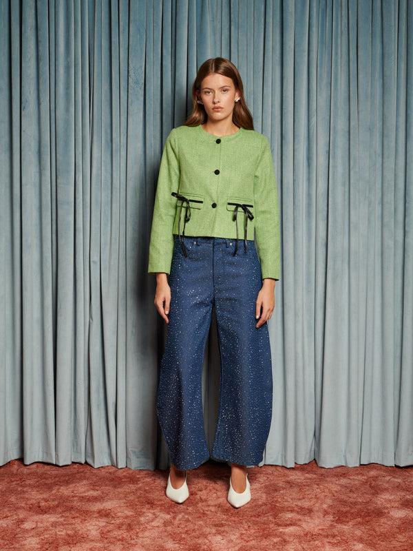 Sister Jane Theatre Tweed Bow Jacket