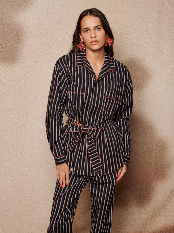 Sister Jane Wisp Stripe Pyjama Shirt