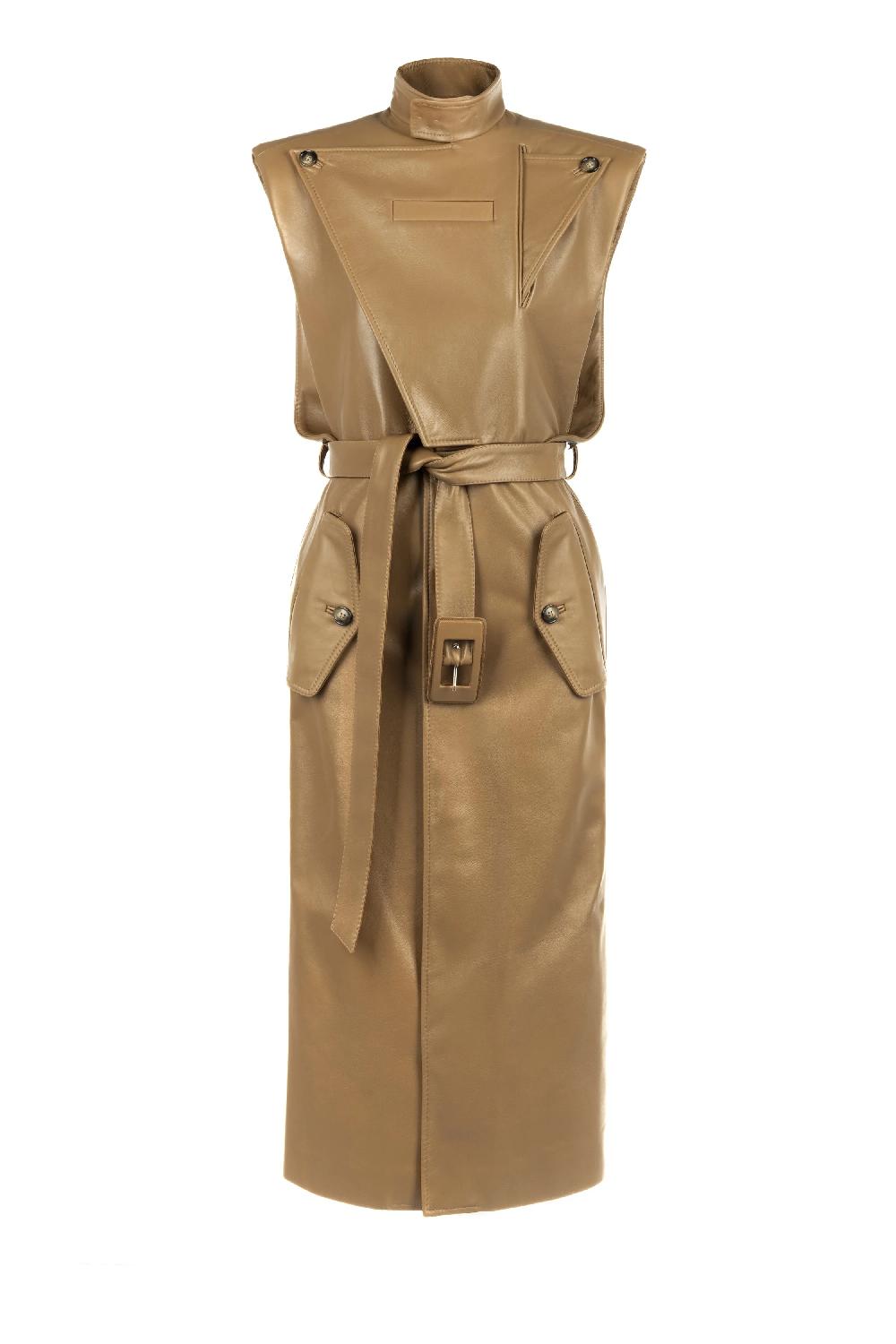 situationist Amber Leather Coat