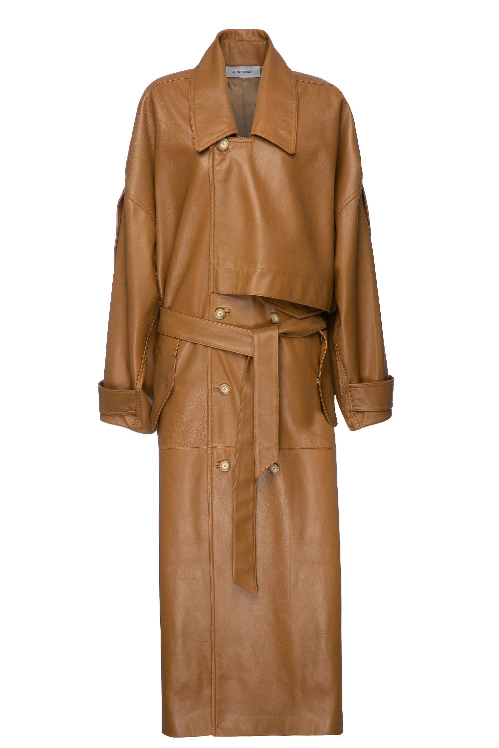 situationist Amber Leather Coat