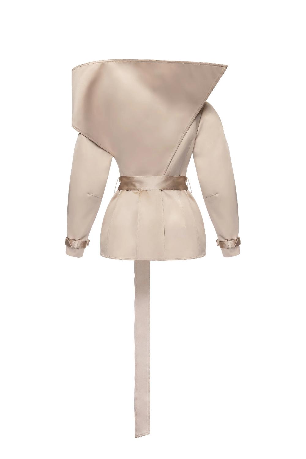 Situationist Beige Silk Coat