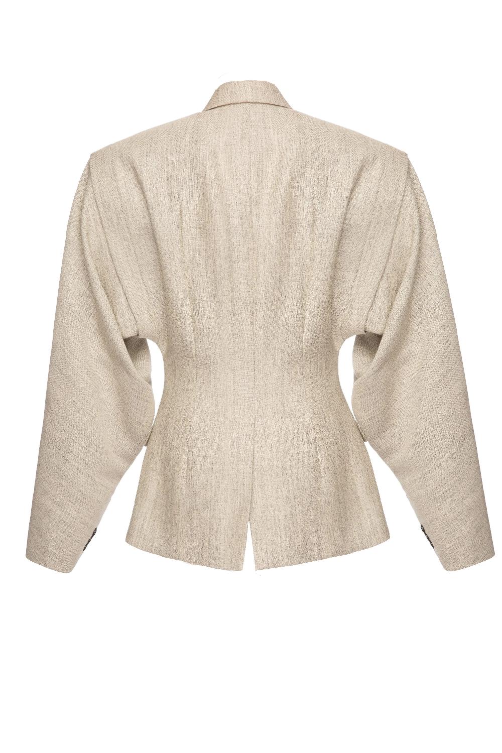 Situationist Beige Wool Jacket