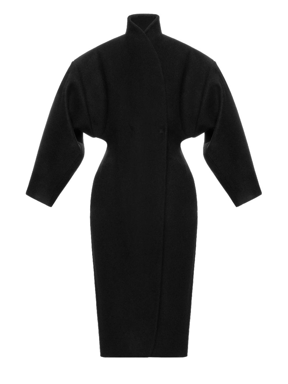 situationist Black Cashmere Coat