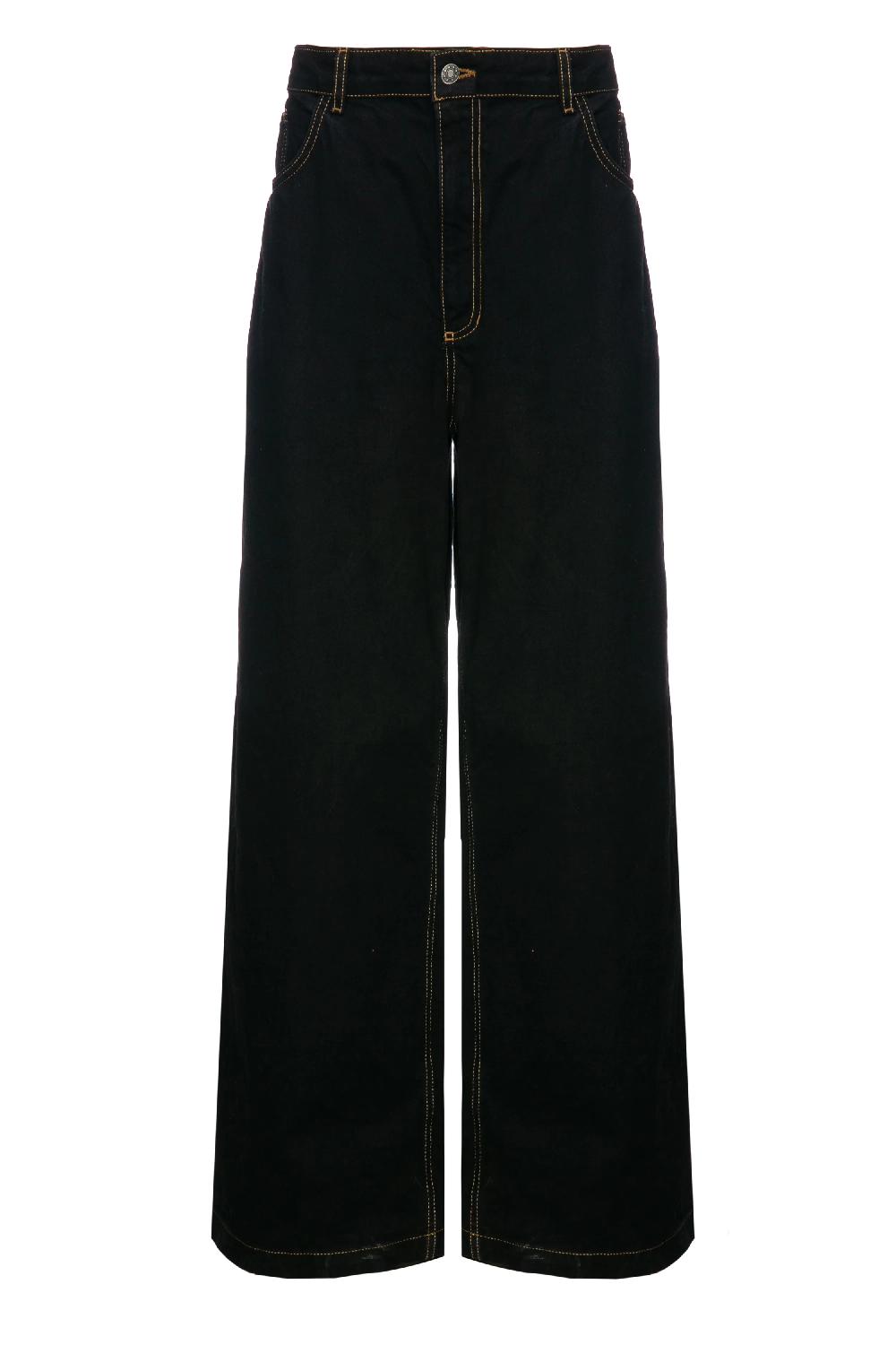 situationist Black Denim Pants