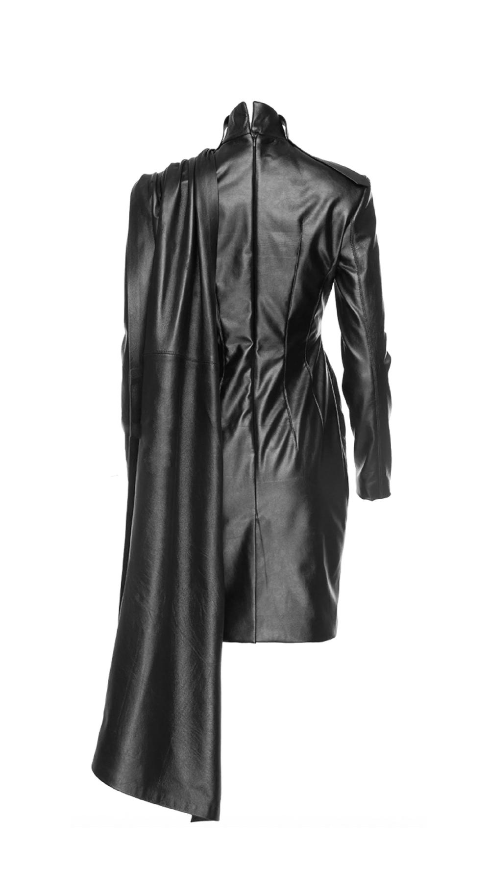Situationist Black Leather Dress