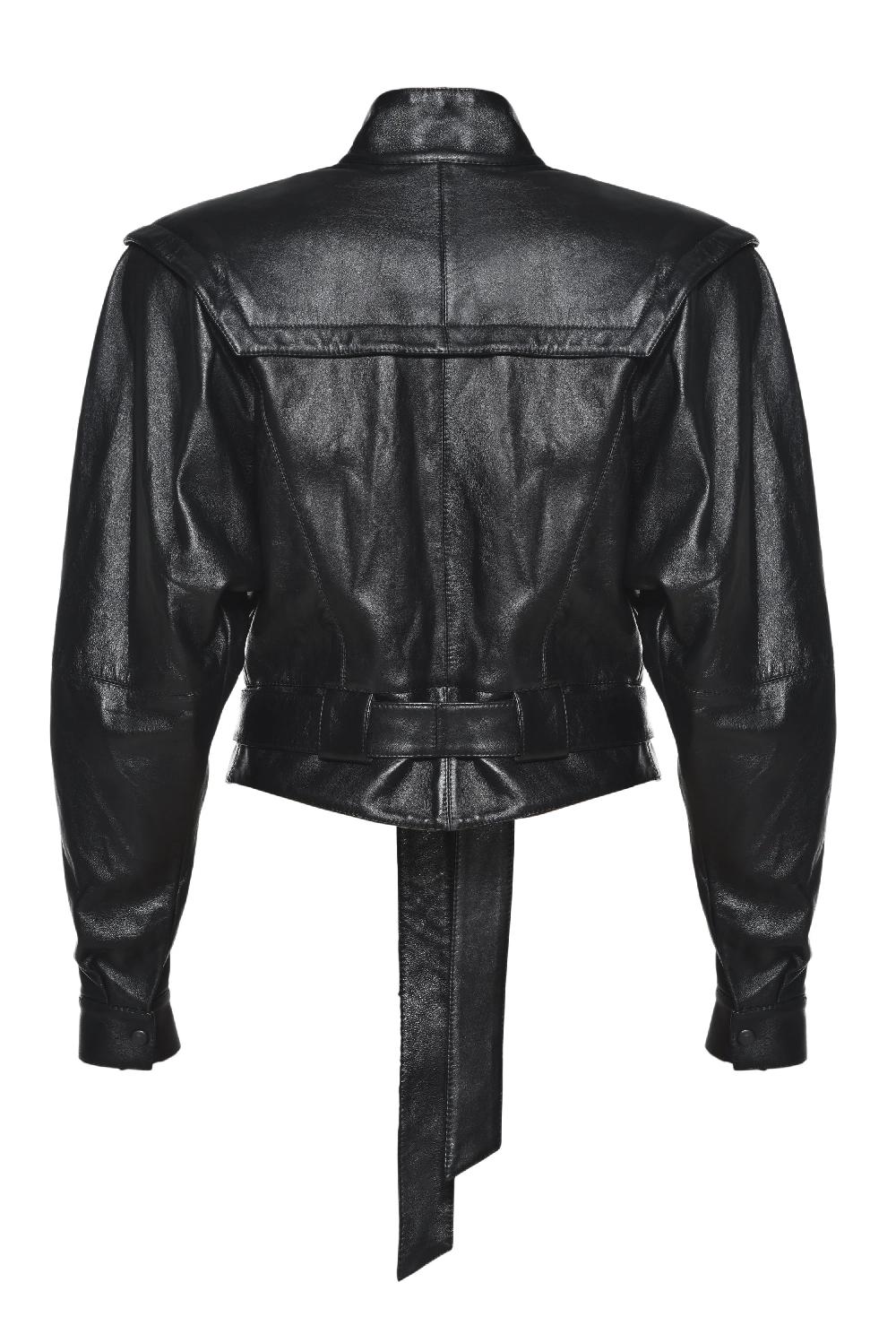 Situationist Black Leather Jacket