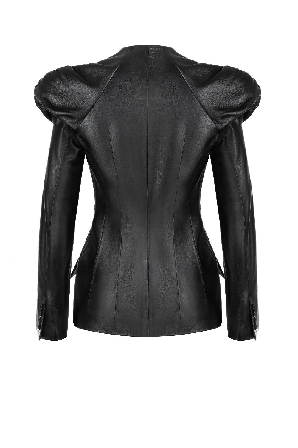Situationist Black Leather Jacket