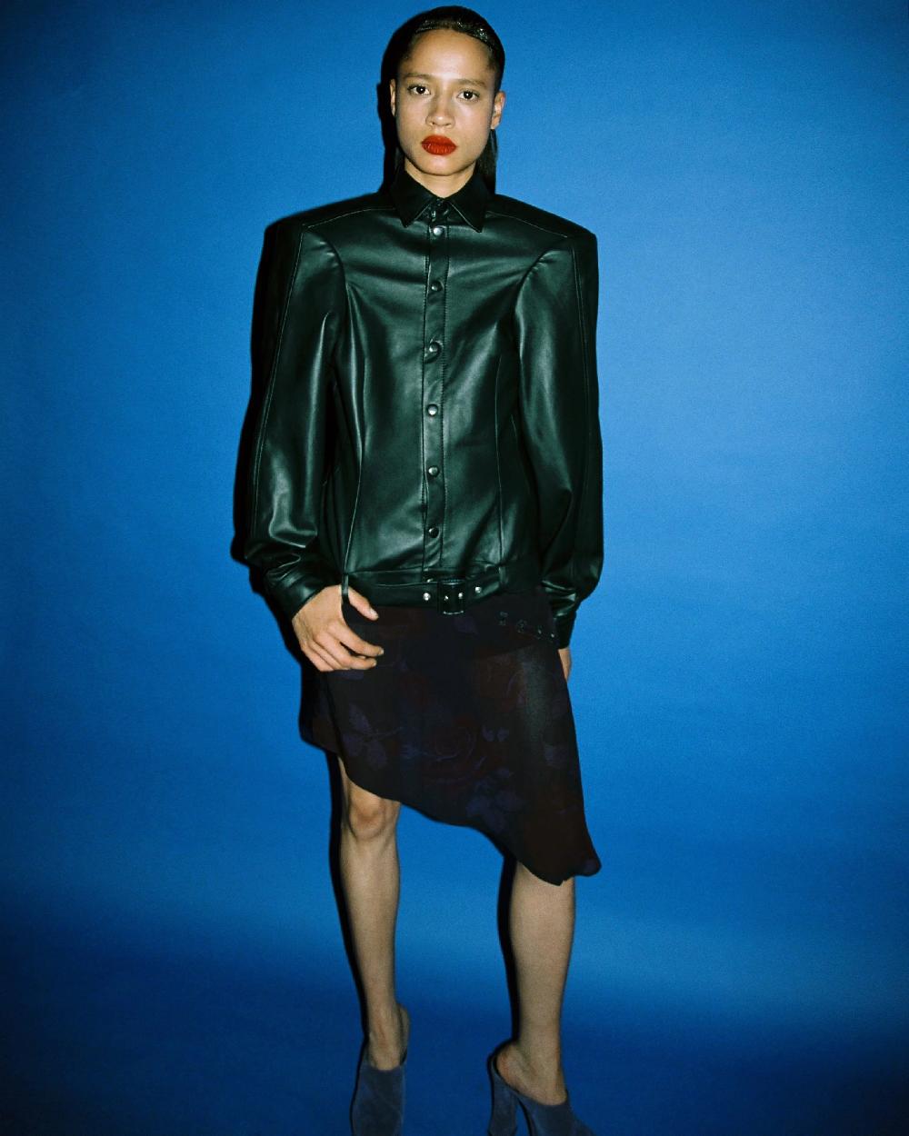 Situationist Black Leather Jacket