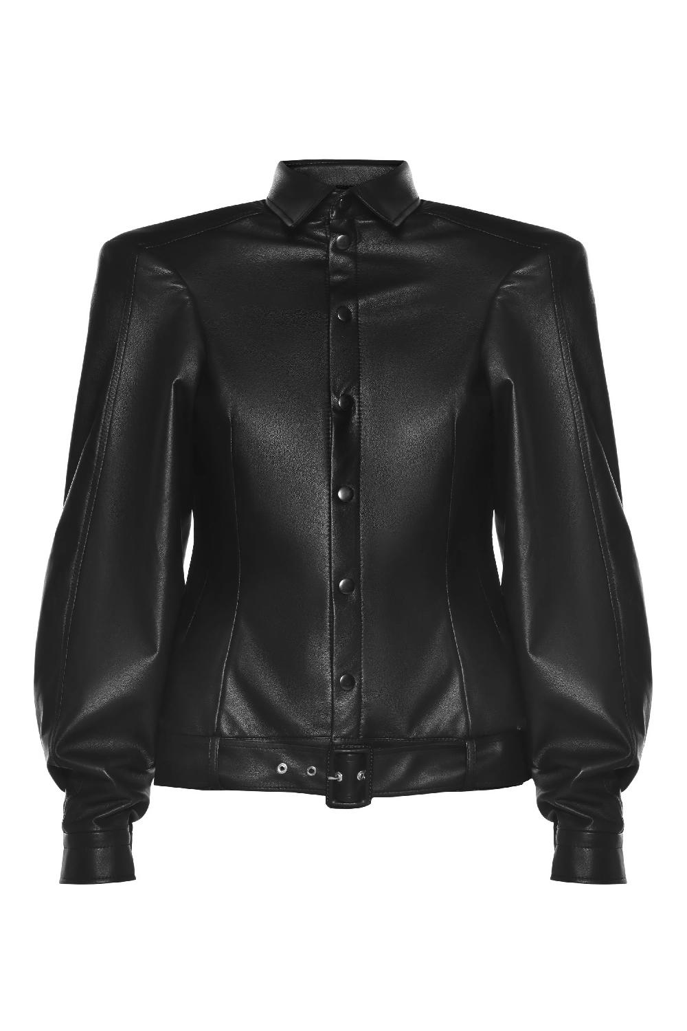 situationist Black Leather Jacket