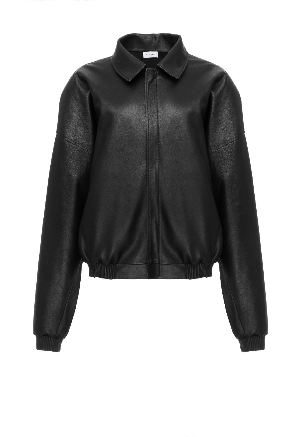 situationist Black Leather Jacket