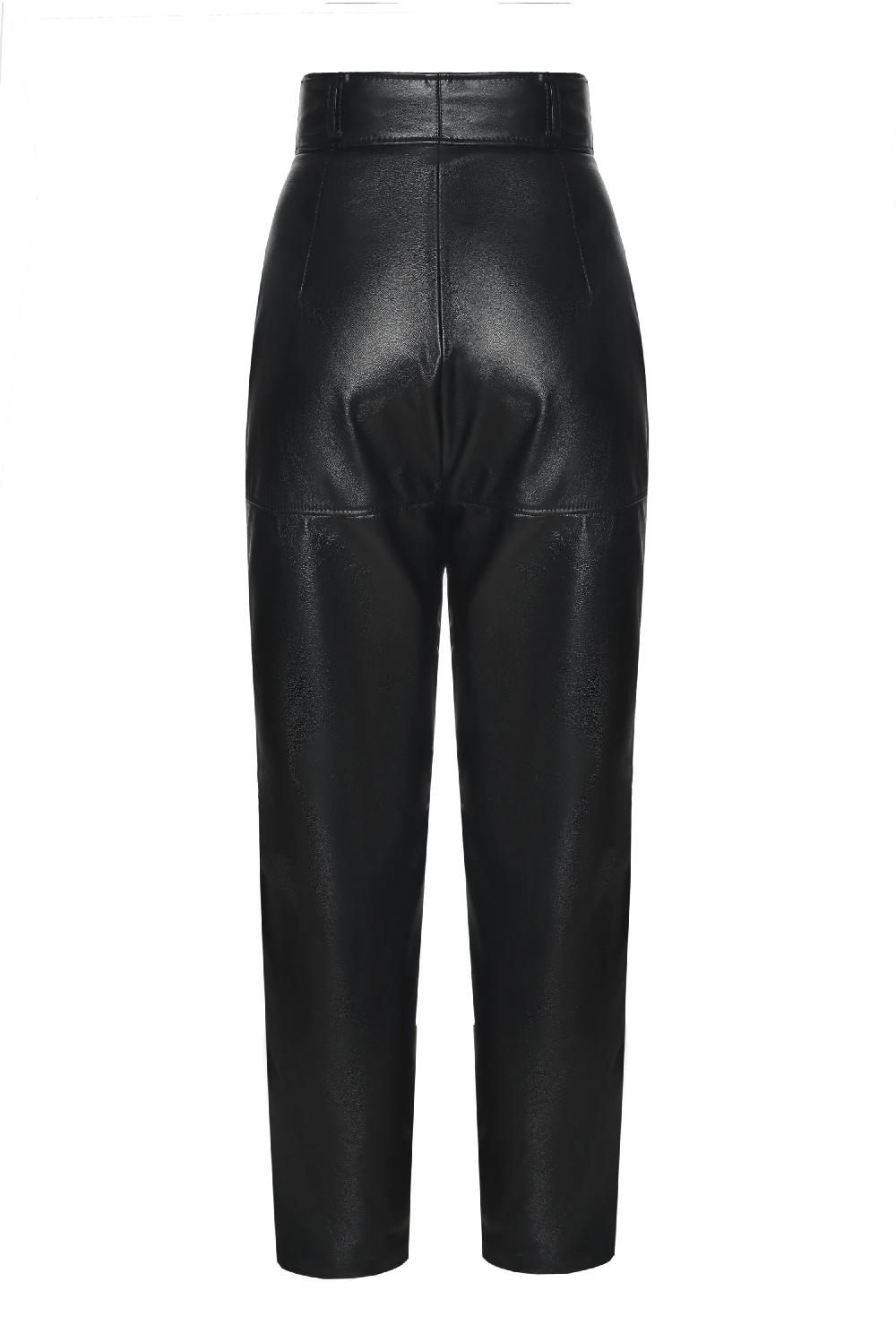 Situationist Black Leather Pants