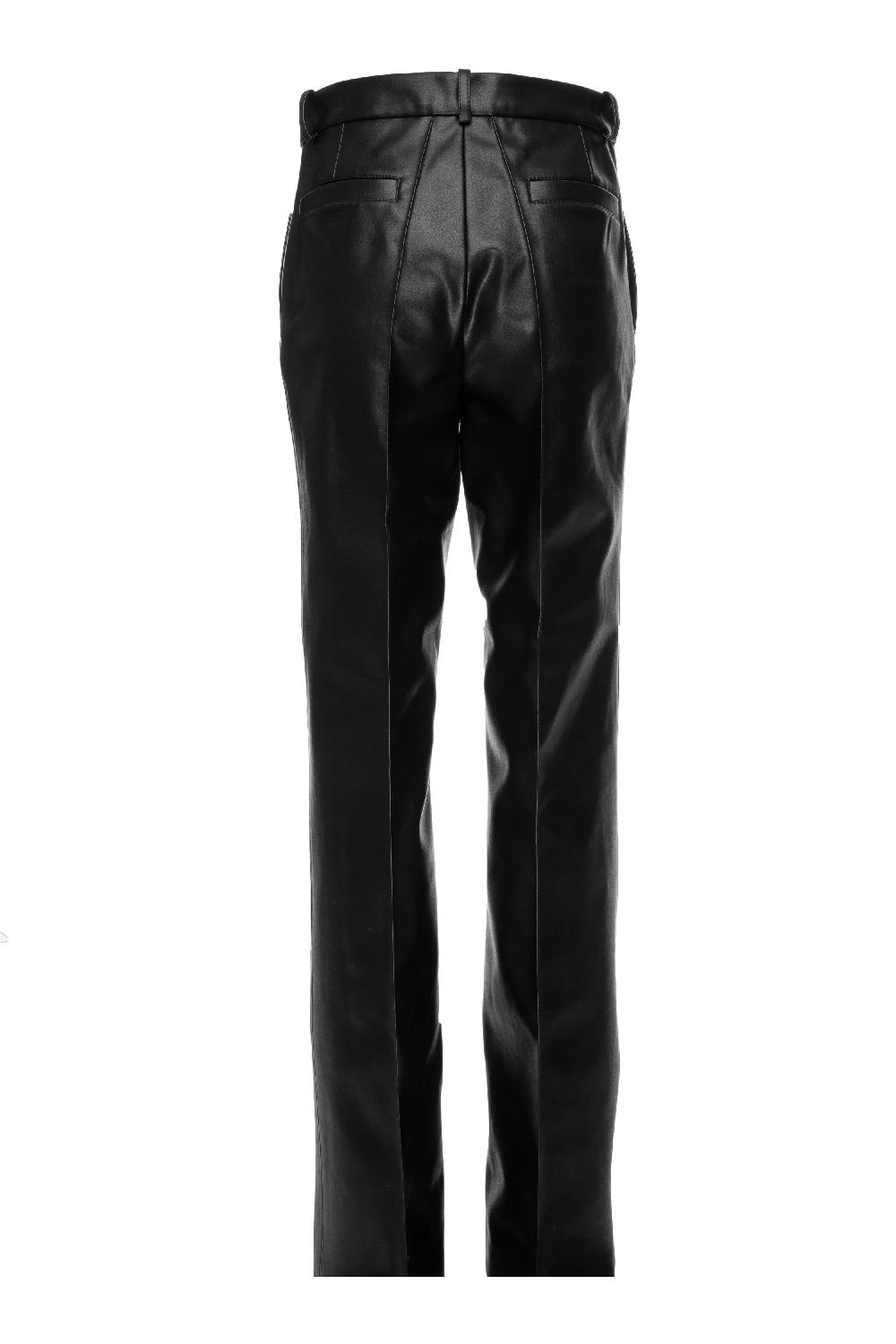Situationist Black Leather Pants
