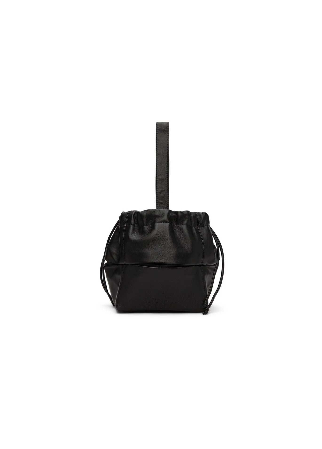 situationist Black Leather Pouch