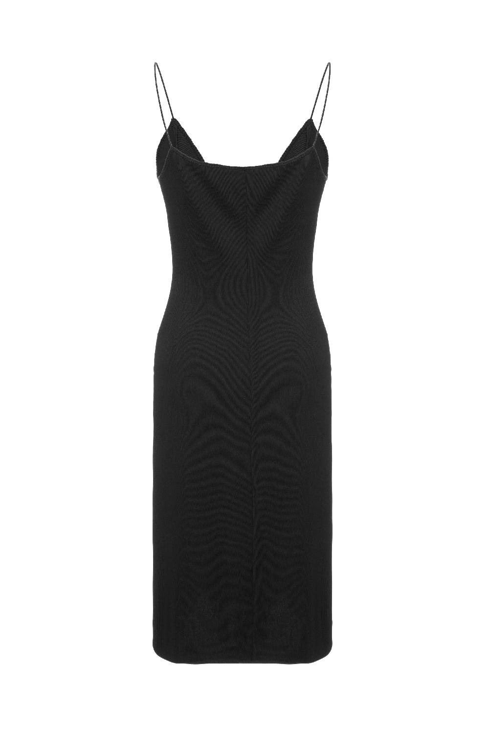 Situationist Black Viscose Dress
