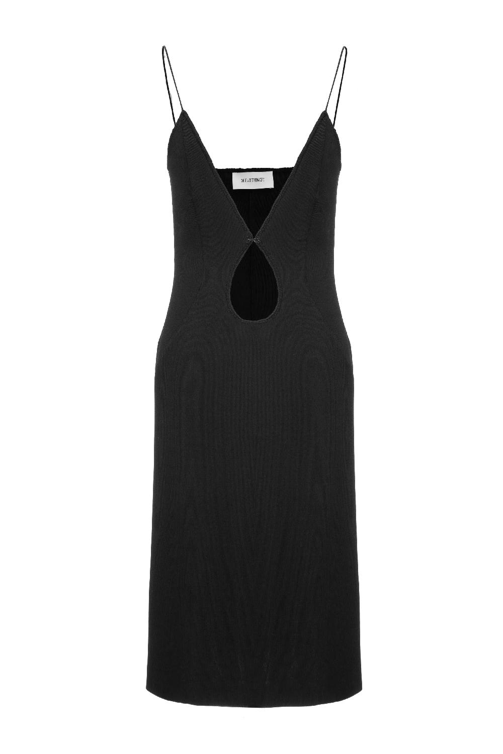 situationist Black Viscose Dress